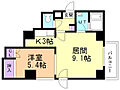 KN南1条マンション9階6.0万円
