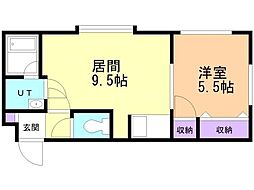 間取図画像 1LDK