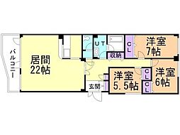 イーホライズン旭山 2階/203