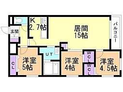札幌市営東西線 円山公園駅 徒歩8分 2階/-