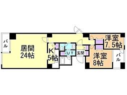 エルミタージュユリ 7階/701