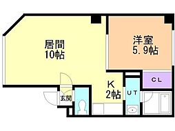 間取図画像 1LDK