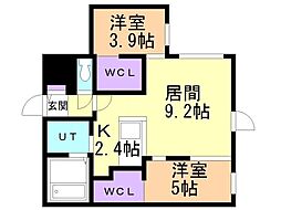 間取図画像 2LDK