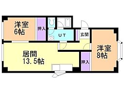 間取図画像 2LDK