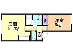間取図画像 1LDK