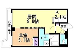 間取図画像 1LDK