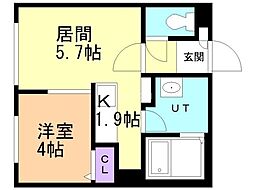間取図画像 1DK