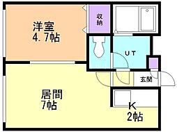 間取図画像 1LDK