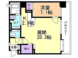 Ｓ−ＦＯＲＴ中島公園 7階/703