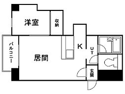 ポートレイト 1LDKの間取図画像