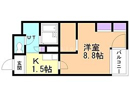 CANVASSすすきの（旧　D’sVARIE札幌レジデンス） 8階/807