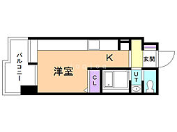 アヴィータ410 ワンルームの間取図画像
