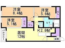 カレラ山鼻2ｎｄ 5階/505