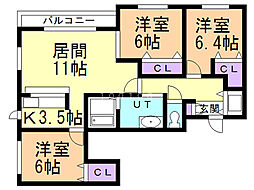 ＩＮＦＩＮＩＴＹ宮の森II 2階/202