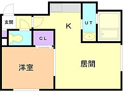 パロット・S7 1LDKの間取図画像