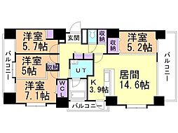 クリーンリバーフィネス知事公館 3階/301