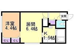 MODULOR中島公園2nd 1階/101