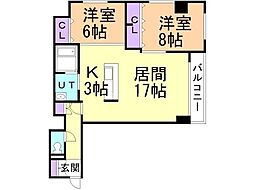 レゾ札幌 3階/301