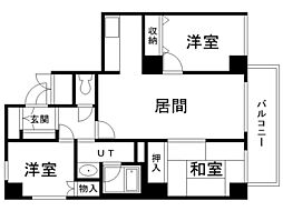 ファミール宮ケ丘 3LDKの間取図画像