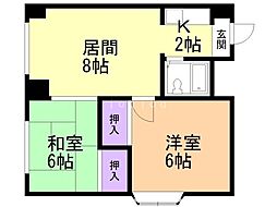 クイーン南5条 2階/00201