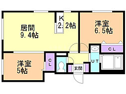 イル・フィオーレ 2LDKの間取図画像