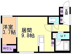 札幌市電2系統 西線9条旭山公園通駅 徒歩2分 4階/-