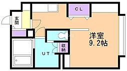 メディオフラム511 ワンルームの間取図画像