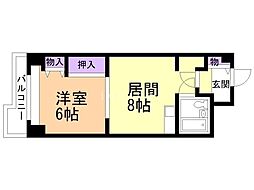 アルファコンフォート札幌 1DKの間取図画像