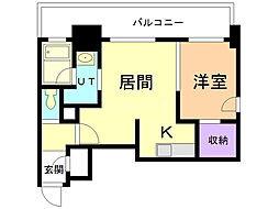 S-FORT豊平三条 1LDKの間取図画像