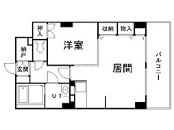 レジデンスカープ札幌 1LDKの間取図画像