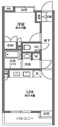 ル・フェール南青山 1LDKの間取図画像