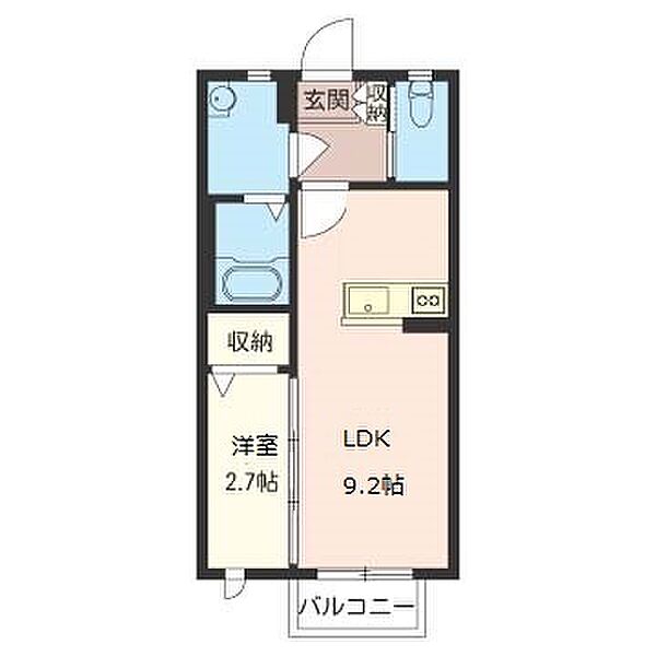 シャインミヤマエＦ 102｜群馬県伊勢崎市田中島町(賃貸アパート1LDK・1階・30.24㎡)の写真 その2