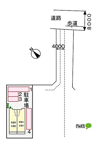 コンチェルト 201｜群馬県伊勢崎市美茂呂町(賃貸アパート1LDK・2階・44.65㎡)の写真 その20