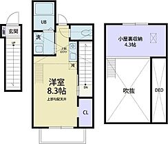 Mt Grande I 205 ｜ 群馬県伊勢崎市国定町２丁目（賃貸アパート1R・2階・26.11㎡） その2