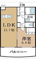 ピュアディンプル 102 ｜ 群馬県伊勢崎市連取町（賃貸マンション1LDK・1階・47.83㎡） その2