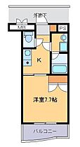 ジュネスマンション 207 ｜ 群馬県伊勢崎市山王町（賃貸マンション1K・2階・26.25㎡） その2