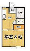 コートシルバー 201 ｜ 群馬県伊勢崎市除ケ町（賃貸アパート1DK・2階・24.92㎡） その2