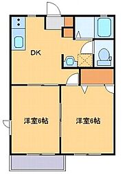 間取図画像 2DK