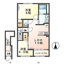 間取図画像 2LDK