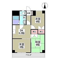 伊勢崎ヴィレッヂ 3DKの間取図画像