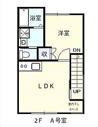 アッシュ・ディ・メルカート 1LDKの間取図画像