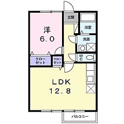 コンフォール 1LDKの間取図画像