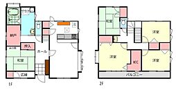 連取町中古戸建 5LDKの間取り