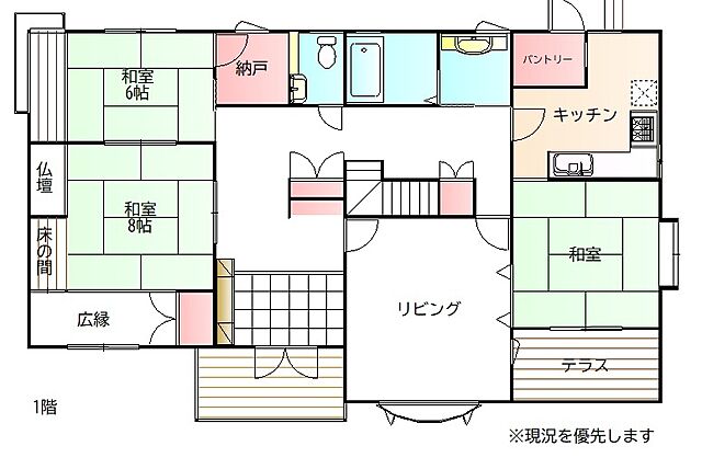 間取り 伊勢崎市田中島町1495-3.4
