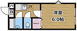 シェモア吉祥寺 1Kの間取図画像