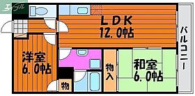 岡山県岡山市北区東古松5丁目（賃貸マンション2LDK・6階・55.00㎡） その2