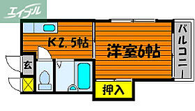 岡山県岡山市北区下中野（賃貸マンション1K・2階・21.10㎡） その2