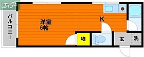 岡山県岡山市北区野田2丁目（賃貸マンション1K・2階・17.94㎡） その2