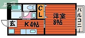 岡山県岡山市北区中仙道2丁目（賃貸アパート1K・2階・27.08㎡） その2