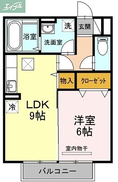 岡山県岡山市南区新保(賃貸アパート1LDK・1階・40.07㎡)の写真 その2